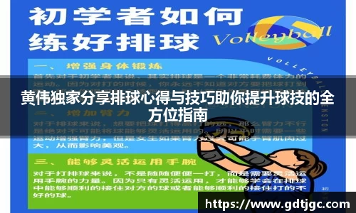 黄伟独家分享排球心得与技巧助你提升球技的全方位指南